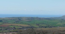 View from Eggardon to coastline
